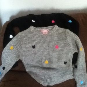 Two Little Girl sweaters size 5/6